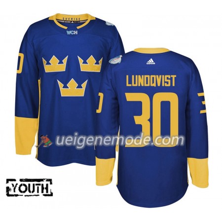 Schweden Trikot Henrik Lundqvist 30 2016 World Cup Kinder Lila Premier
